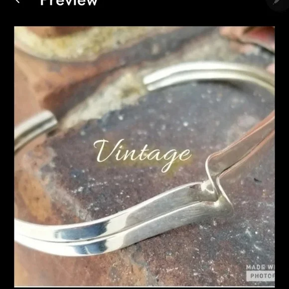 Vintage sterling‎ Modernist bracelet